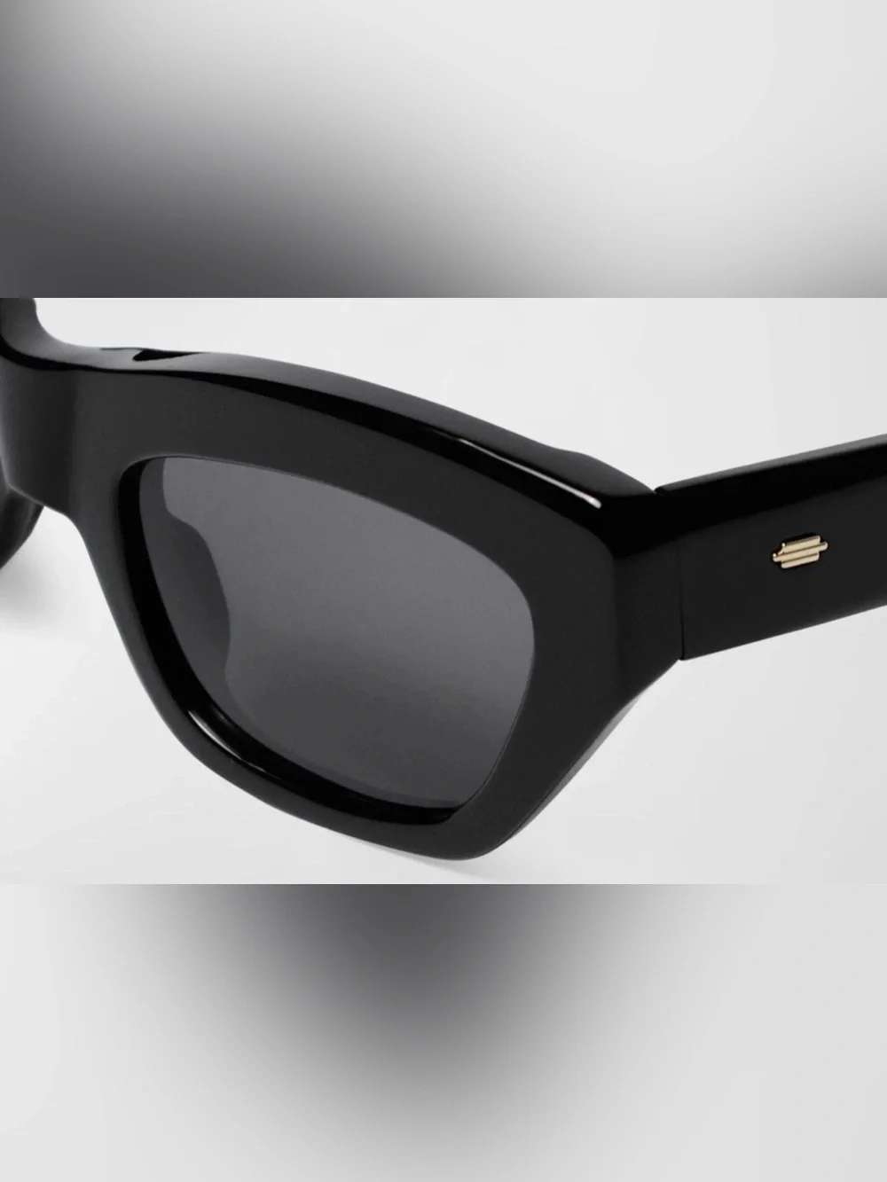 KIMEZE $569 Concept 3 Black Acetate Cat-Eye Sunglasses Handmade Made In Italy